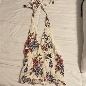Floral halter top